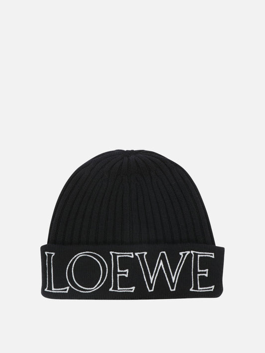 "LOEWE" embroidered beanie