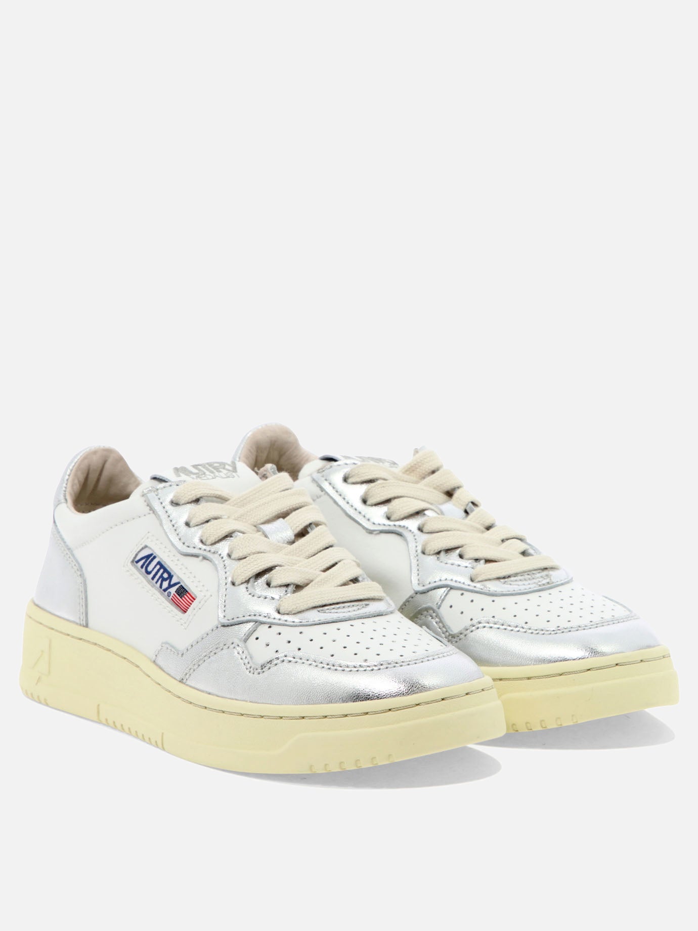 Low top sneakers 100% cow leather - 100% rubber  Silver - Autry Women | PDP | VIETTI Online Store | thumbnail_2