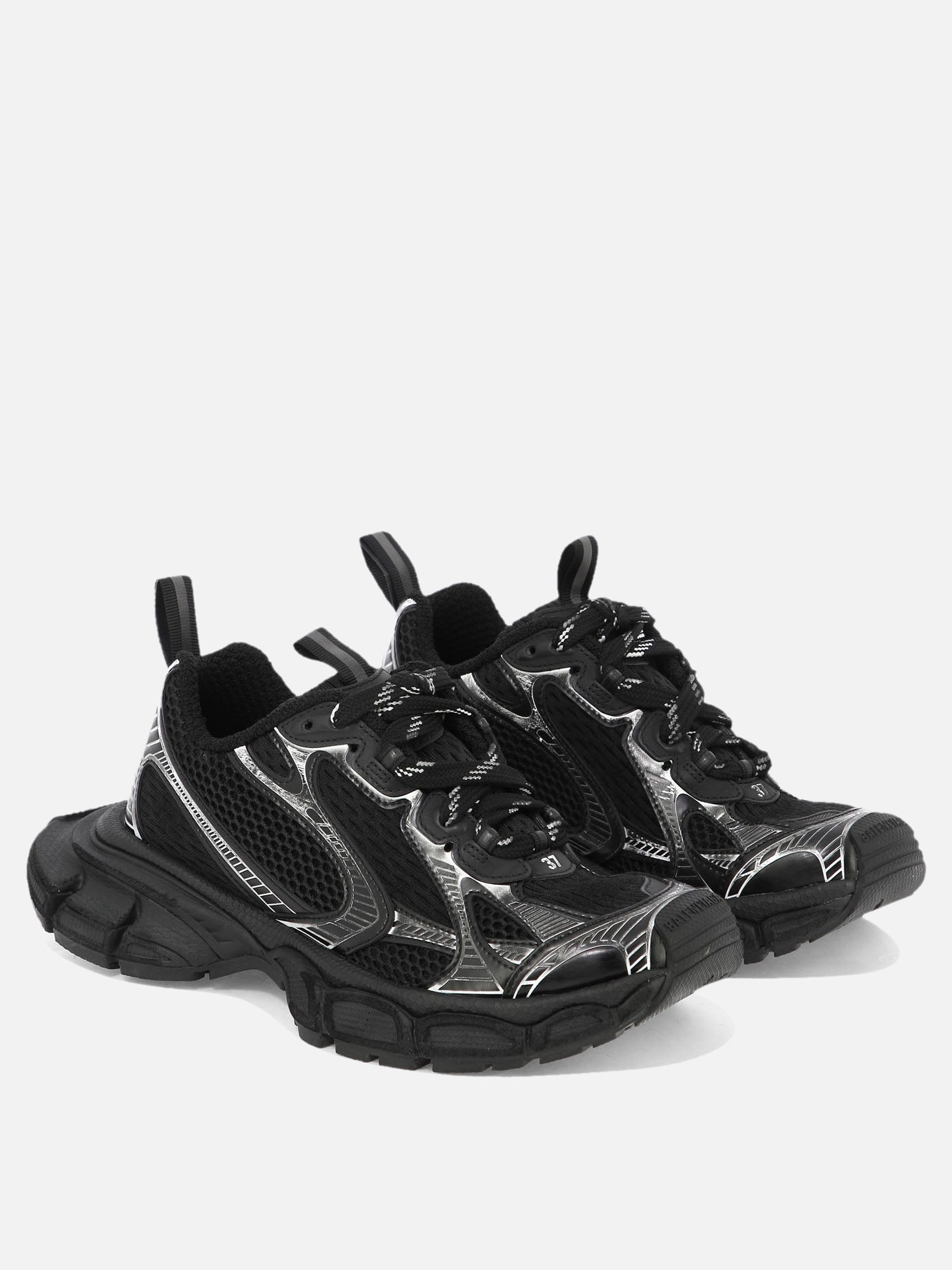 Low top sneakers 55% polyurethane 45% polyester - 100% rubber  Black - Balenciaga Women | PDP | VIETTI Online Store | thumbnail_2