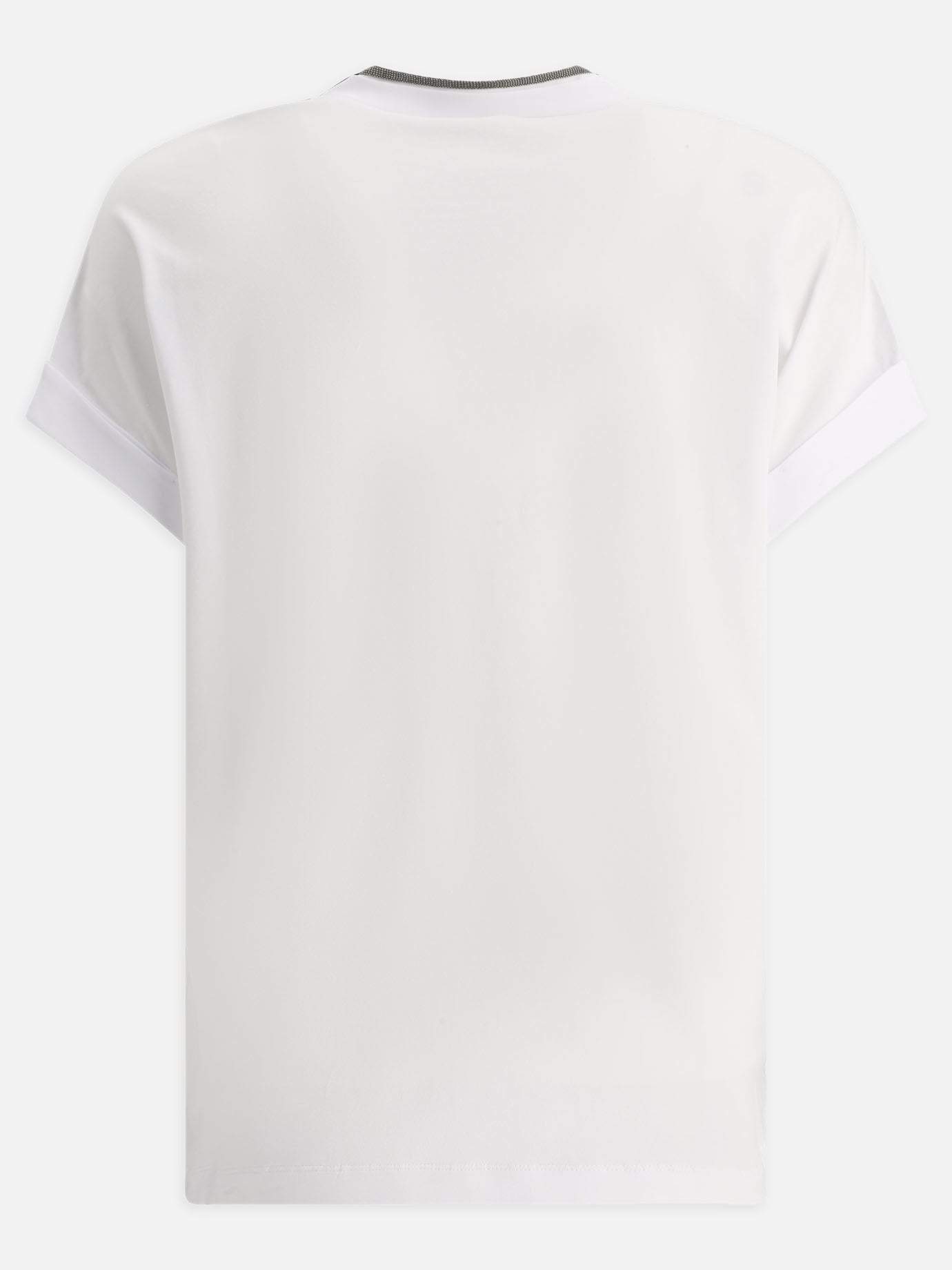 "Precious Neckline" ribbed t-shirt