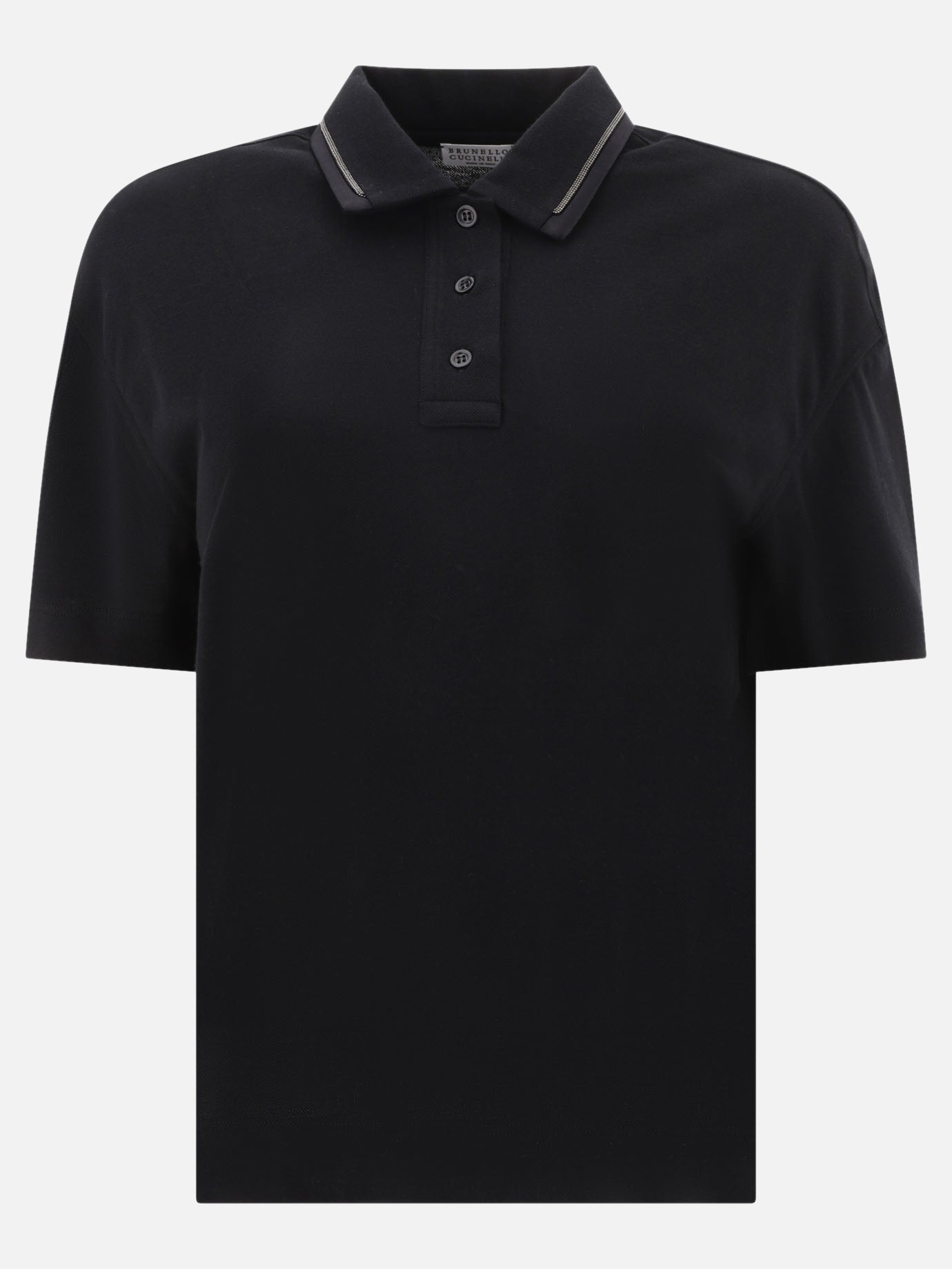 Piquet polo shirt with monili