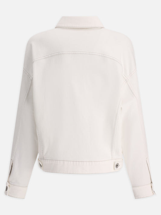 Denim jackets 98% cotton 2% elastane  White - Brunello Cucinelli Women | PLP | VIETTI Online Store | 2
