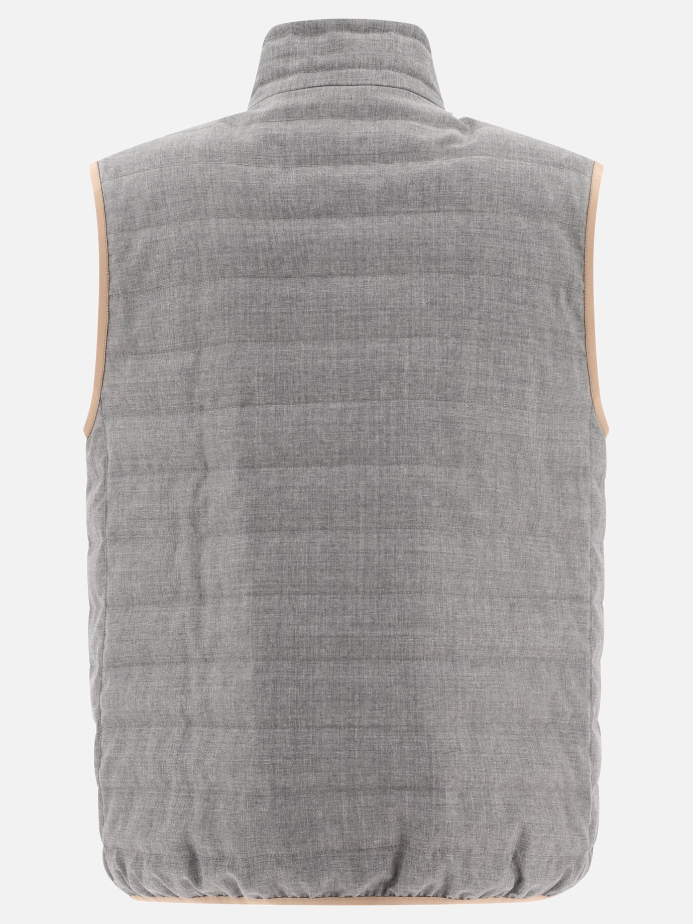 Giacche smanicate 100% wool - Padding: down and feathers  Grigio - Brunello Cucinelli Uomo | PDP | VIETTI Online Store | Zoom-Modal_2
