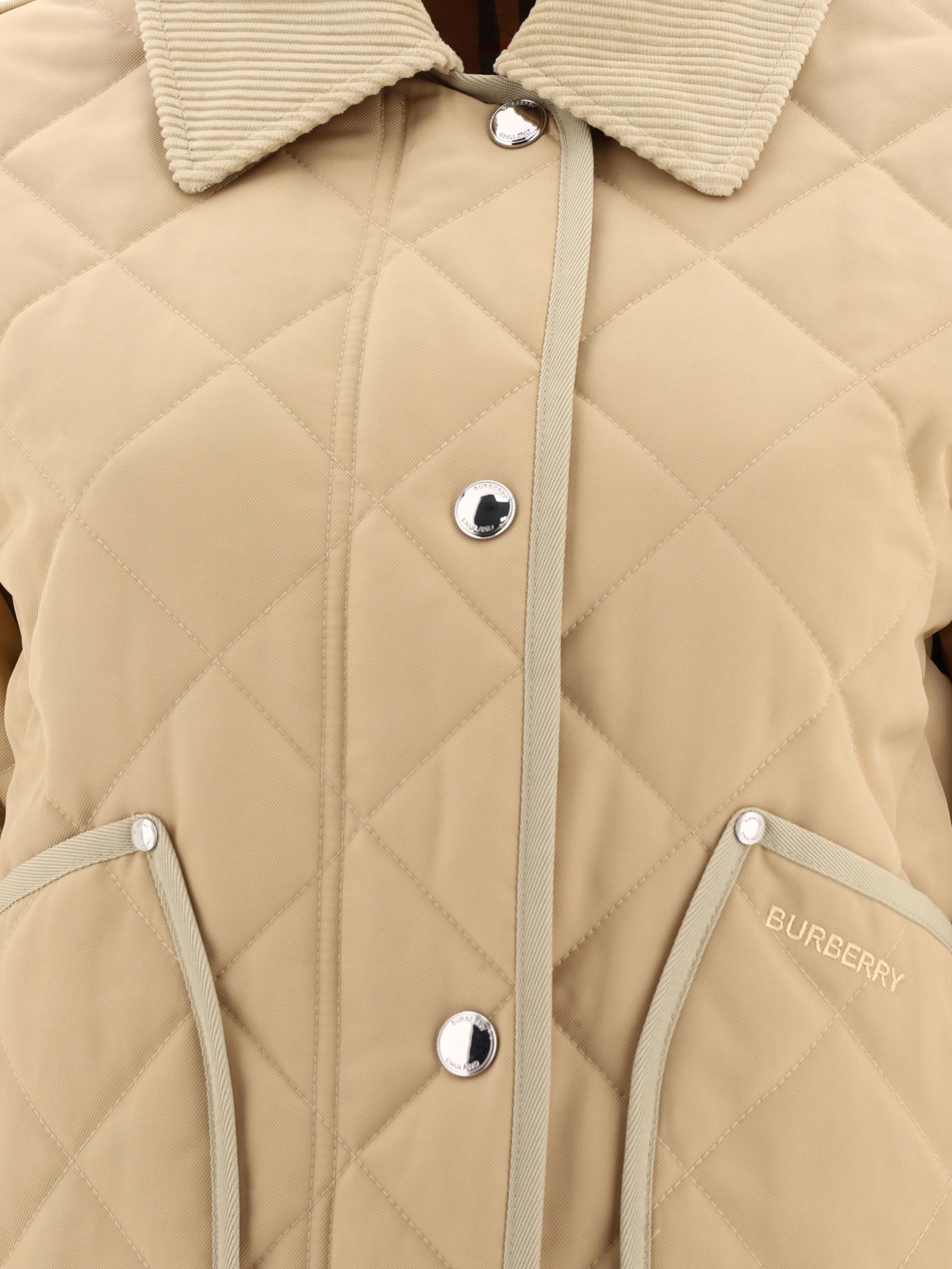 Quilted & Utility Jackets 100% polyester  Beige - Burberry Women | PDP | VIETTI Online Store | thumbnail_3