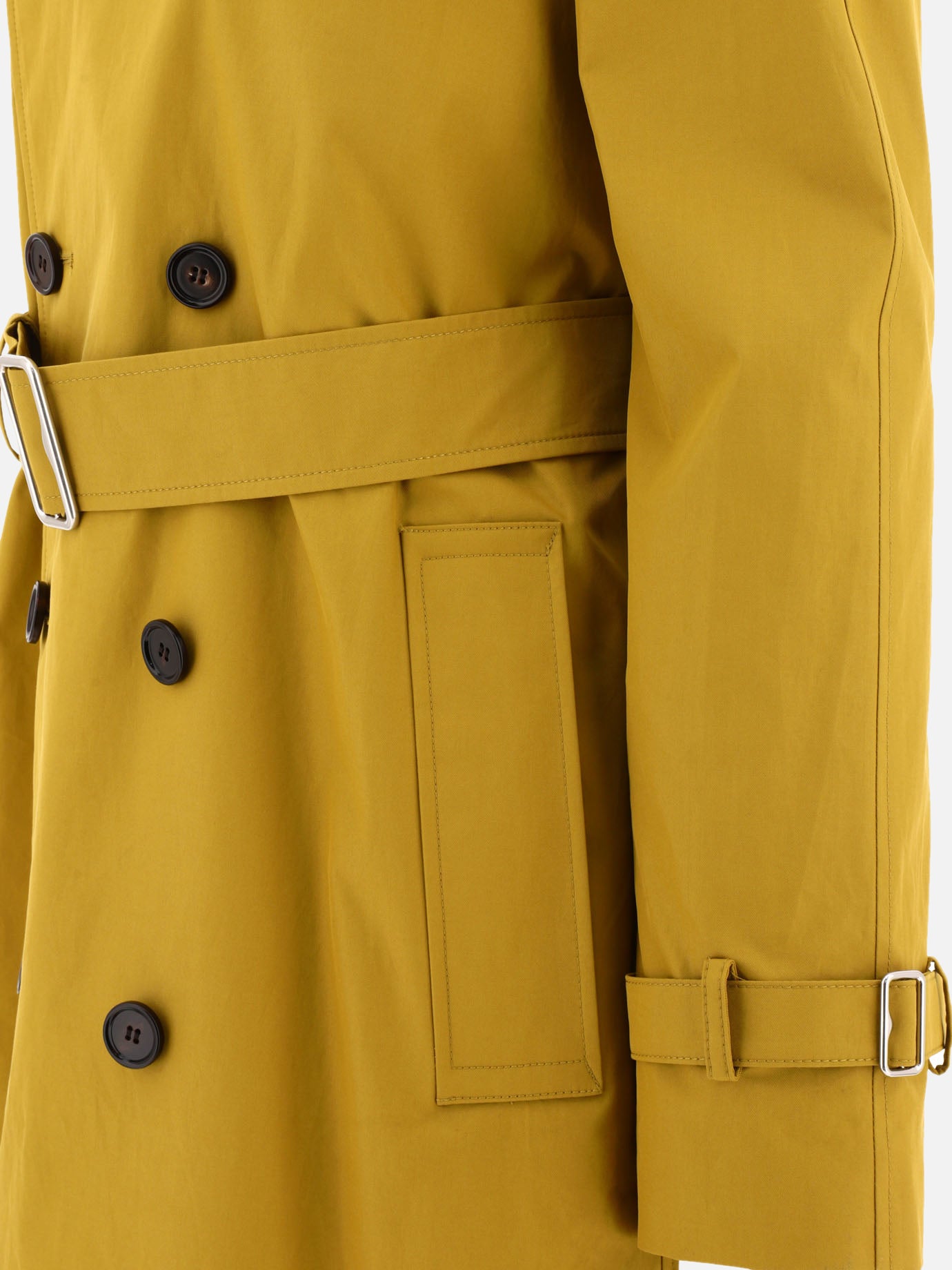 Trench lungo in gabardine