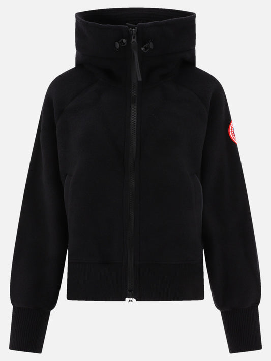 Bomber jackets 62% wool 17% lyocell 13% polyester 4% nylon 4% other fibers  Black - Canada Goose Women | PLP | VIETTI Online Store 
