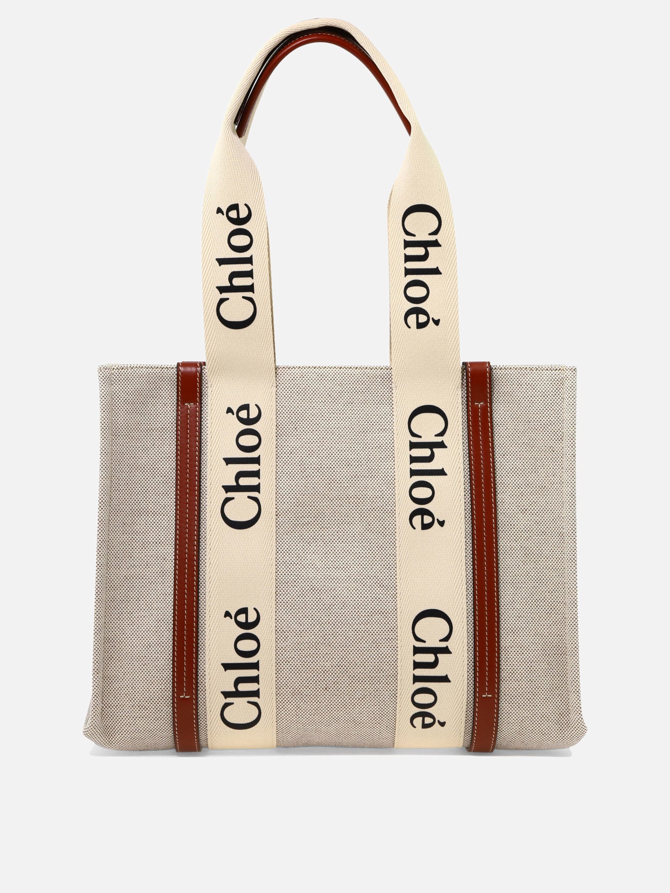 Medium bags 100% linen  Beige - Chloé Women | PDP | VIETTI Online Store | Zoom-Modal
