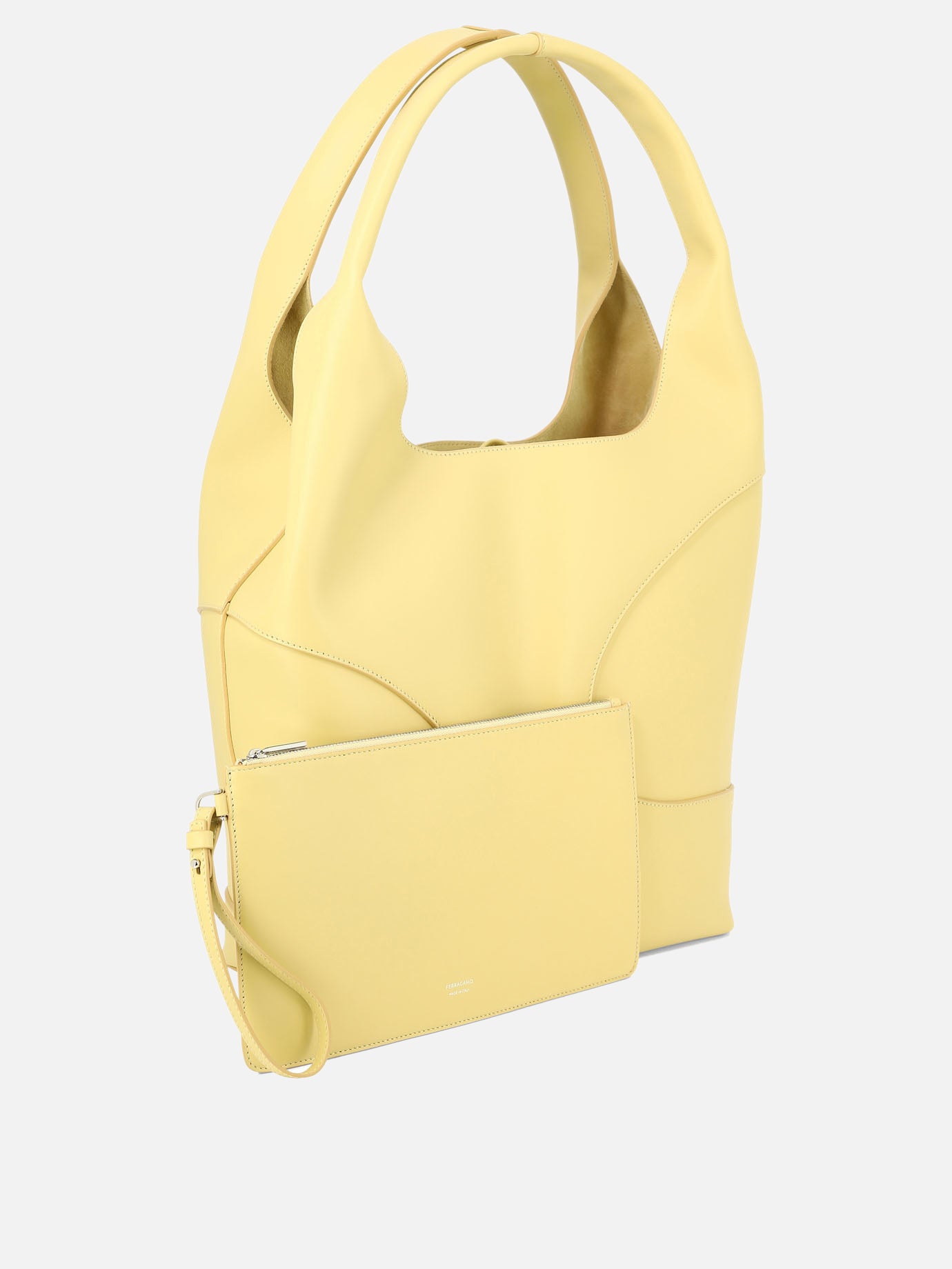 Hobo bag with cut-out detailing