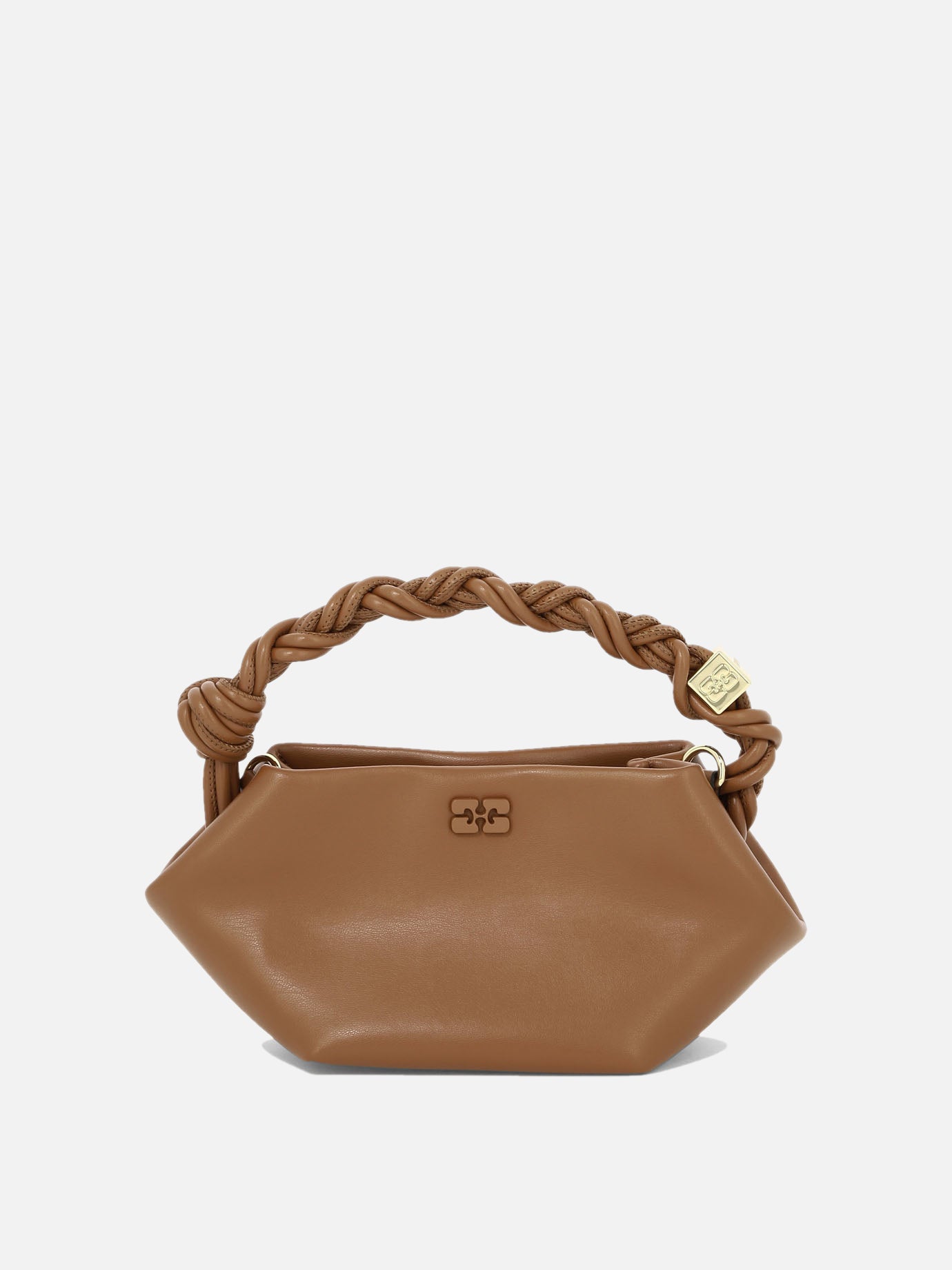 Small bags 65% recycled leather 19% polyurethane fibre 16% polyester  Brown - Ganni Women | PDP | VIETTI Online Store | thumbnail