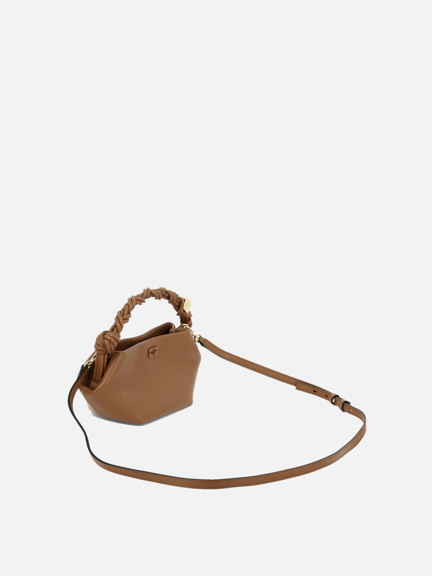 Small bags 65% recycled leather 19% polyurethane fibre 16% polyester  Brown - Ganni Women | PDP | VIETTI Online Store | thumbnail_2