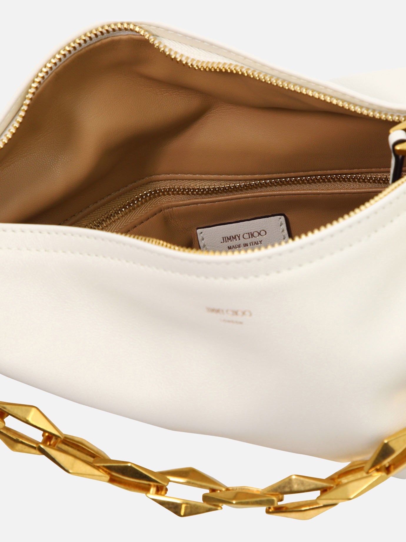Jimmy Choo Borsa a spalla &quot;Diamond Soft Hobo&quot; 19088463_UNI Bianco thumbnail_5