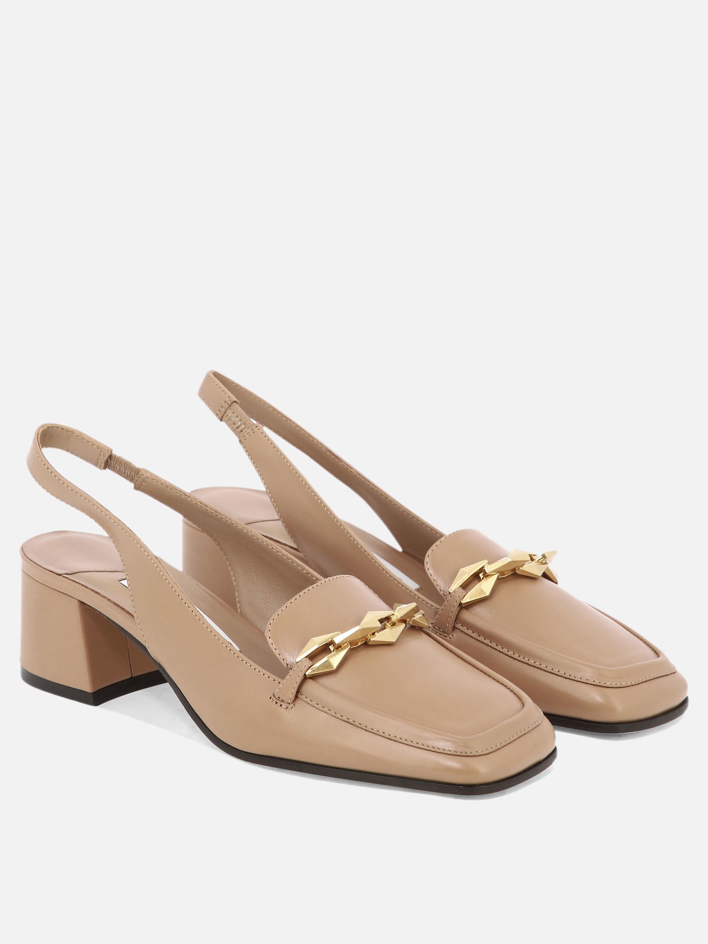 Slingbacks 100% leather - 20% leather - 80% rubber  Beige - Jimmy Choo Women | PDP | VIETTI Online Store | thumbnail_2