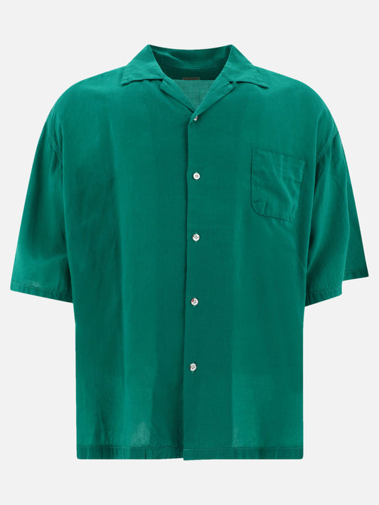 KAPITAL Linen-blend shirt Green