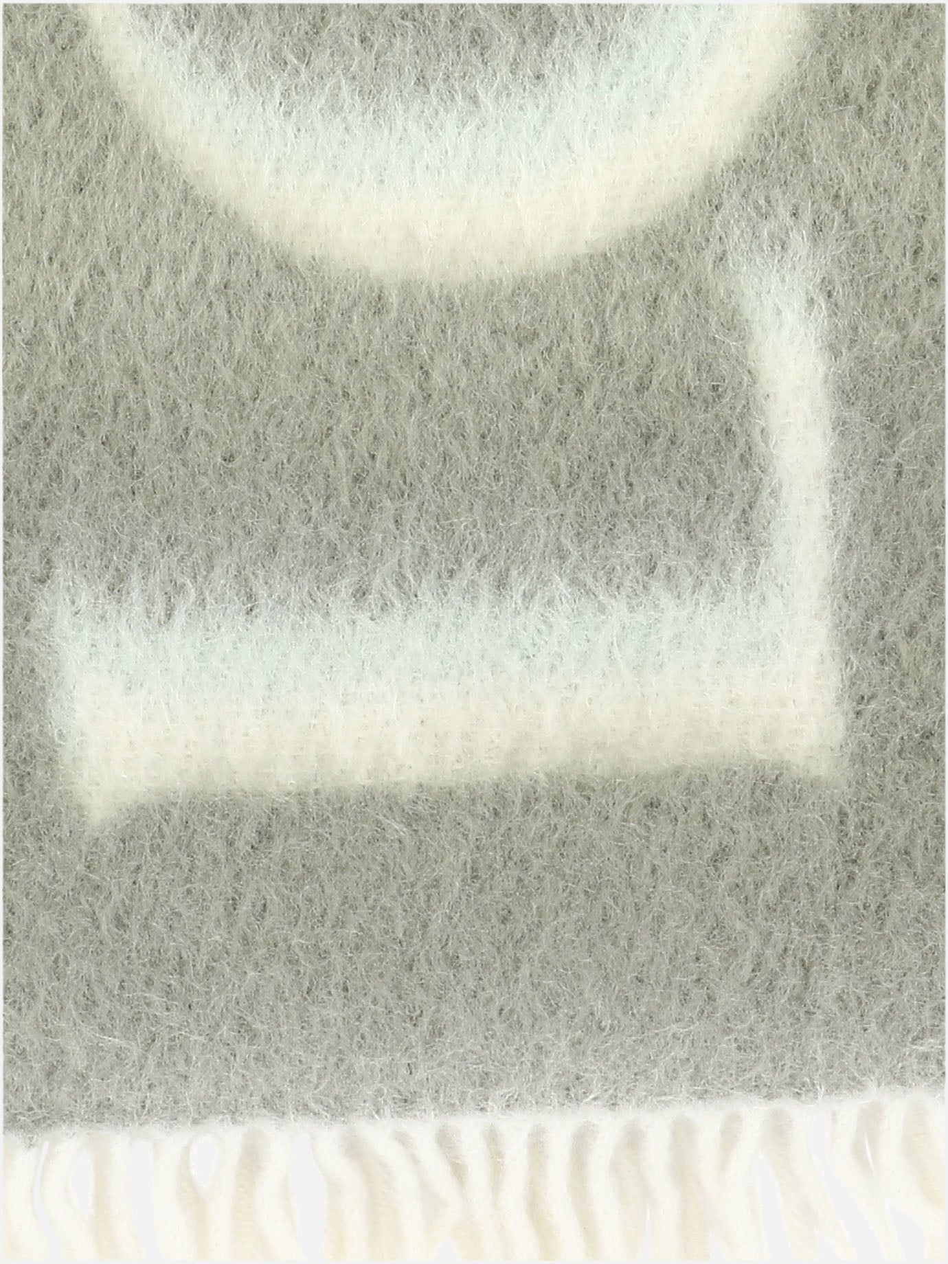 Fringed scarves 46% wool 45% mohair 5% leather 3% polyamide  Green - Loewe Women | PDP | VIETTI Online Store | Zoom-Modal_2
