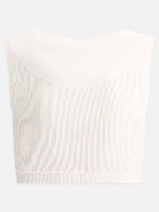 Crop tops 88% cotton 10% polyester 2% elastane  White - Loewe Women | PLP | VIETTI Online Store | 2
