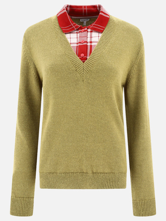 Loewe Maglione "Trompe l'oeil" 19447594_XS Green 1