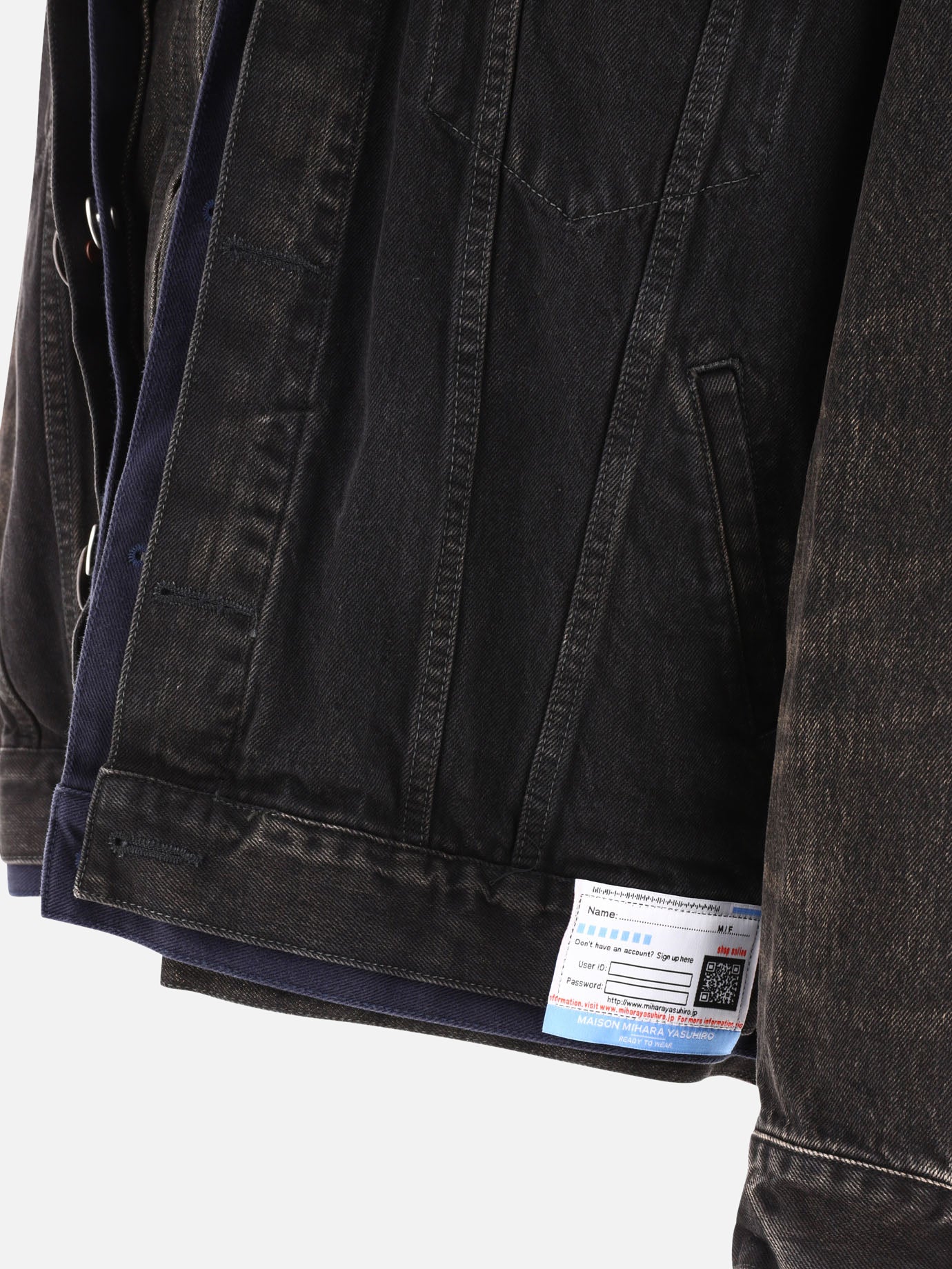 Denim jackets 100% cotton  Black - Maison Mihara Yasuhiro Men | PDP | VIETTI Online Store | Zoom-Modal_4

