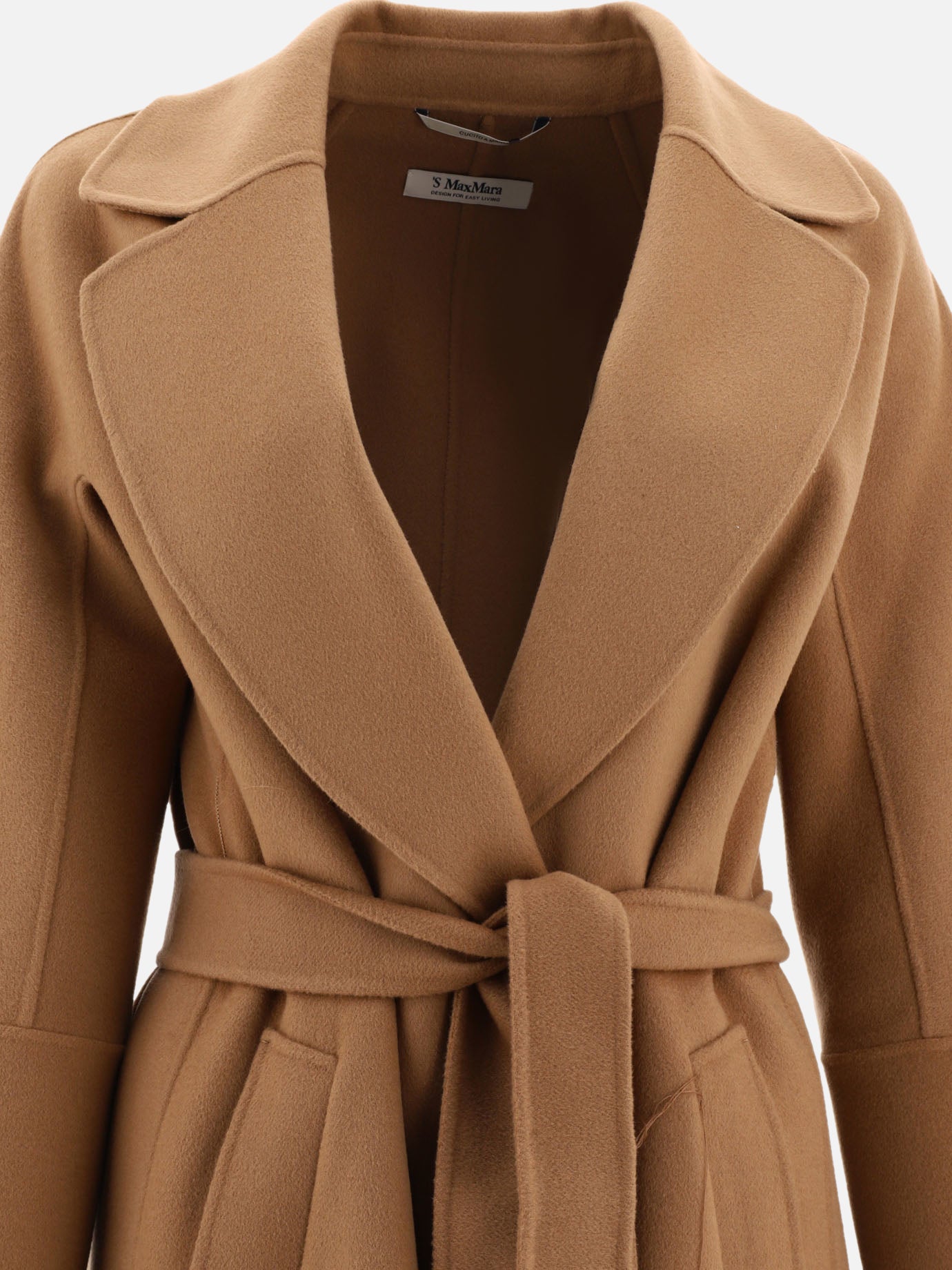 Long coats 100% virgin wool  Beige - Max Mara S Women | PDP | VIETTI Online Store | thumbnail_3