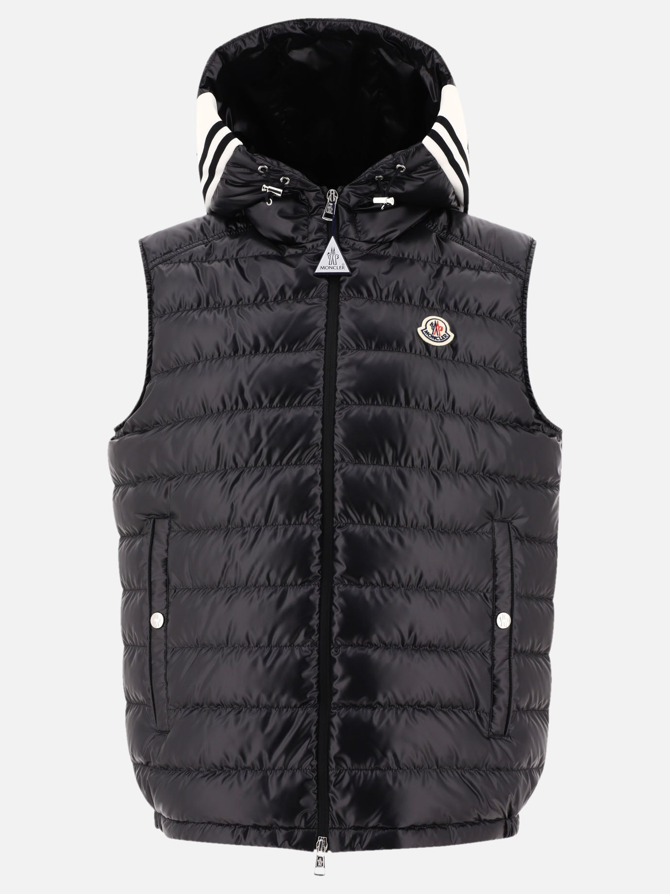 Giacche smanicate Solid colour  Nero - Moncler Uomo | PDP | VIETTI Online Store | Zoom-Modal
