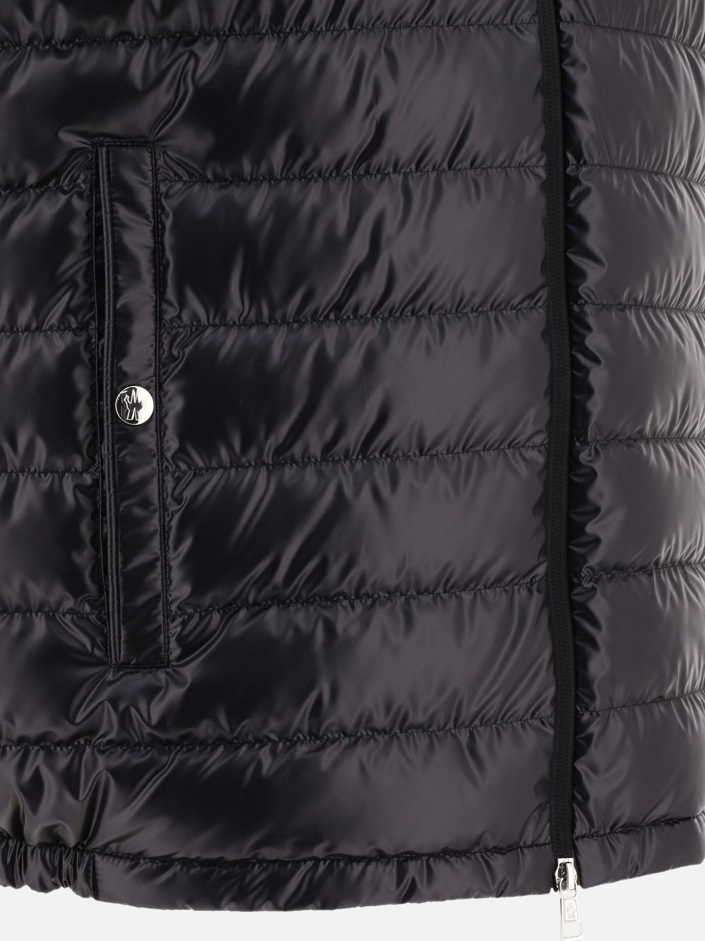 Giacche smanicate Solid colour  Nero - Moncler Uomo | PDP | VIETTI Online Store | thumbnail_4