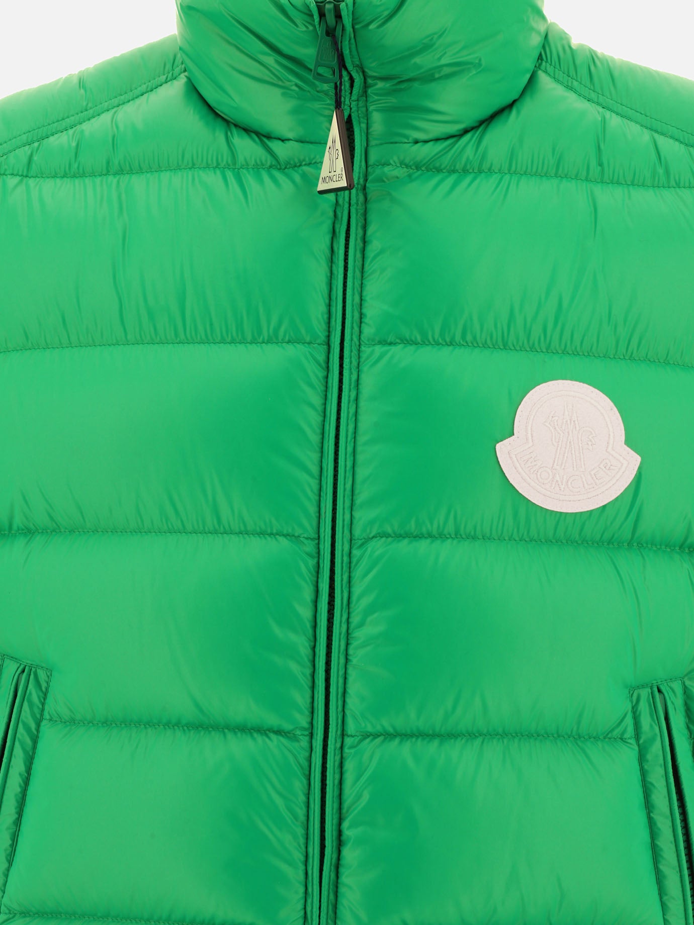 Giacche smanicate 100% polyamide - Padding: down and feathers  Verde - Moncler Uomo | PDP | VIETTI Online Store | thumbnail_3