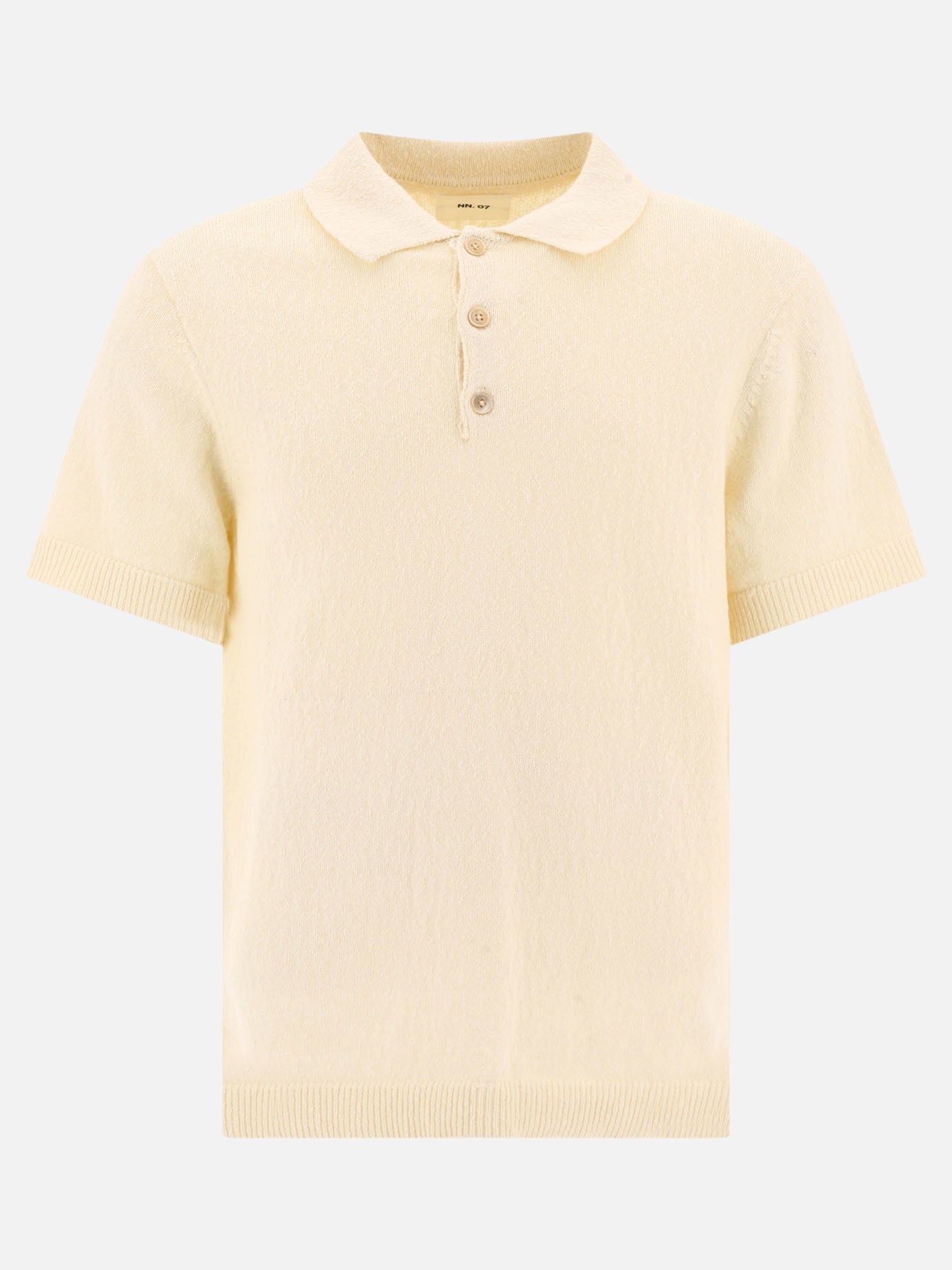 Polo con bottoni Solid colour  Bianco - NN.07 Uomo | PDP | VIETTI Online Store | Zoom-Modal
