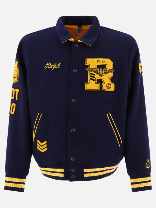 Bomber jackets 60% wool 40% polyester  Blue - Polo Ralph Lauren Men | PLP | VIETTI Online Store 
