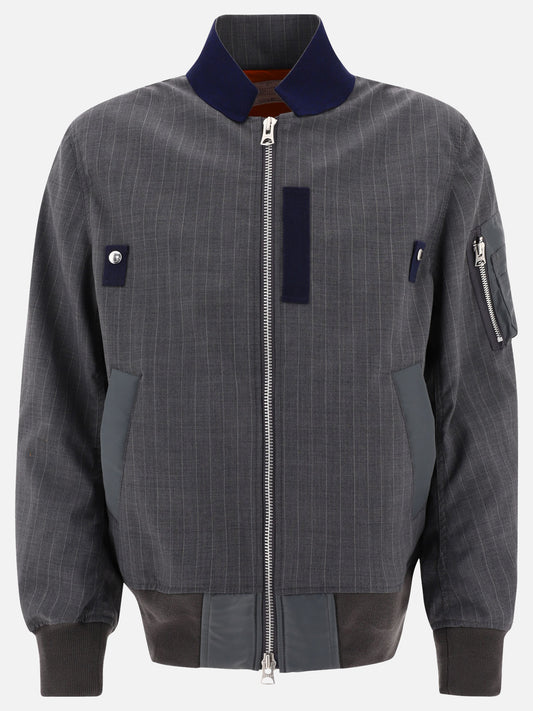 Bomber jackets 24-03339M  Grey - Sacai Men | PLP | VIETTI Online Store 

