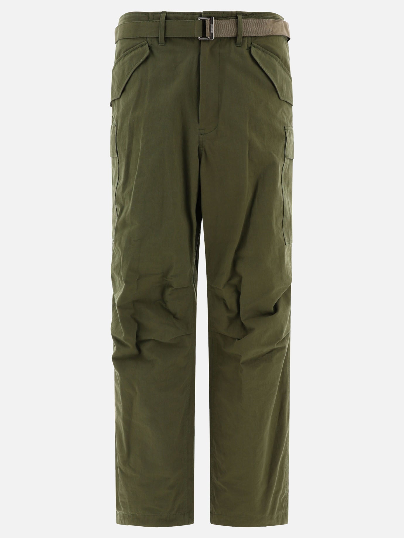 Pantaloni cargo in misto cotone e nylon