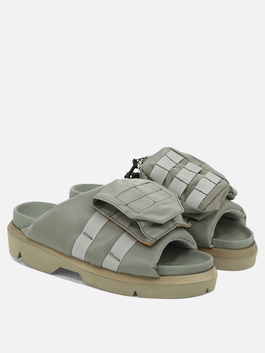 Sacai "Pocket" sandals 13417849_41 Green 2