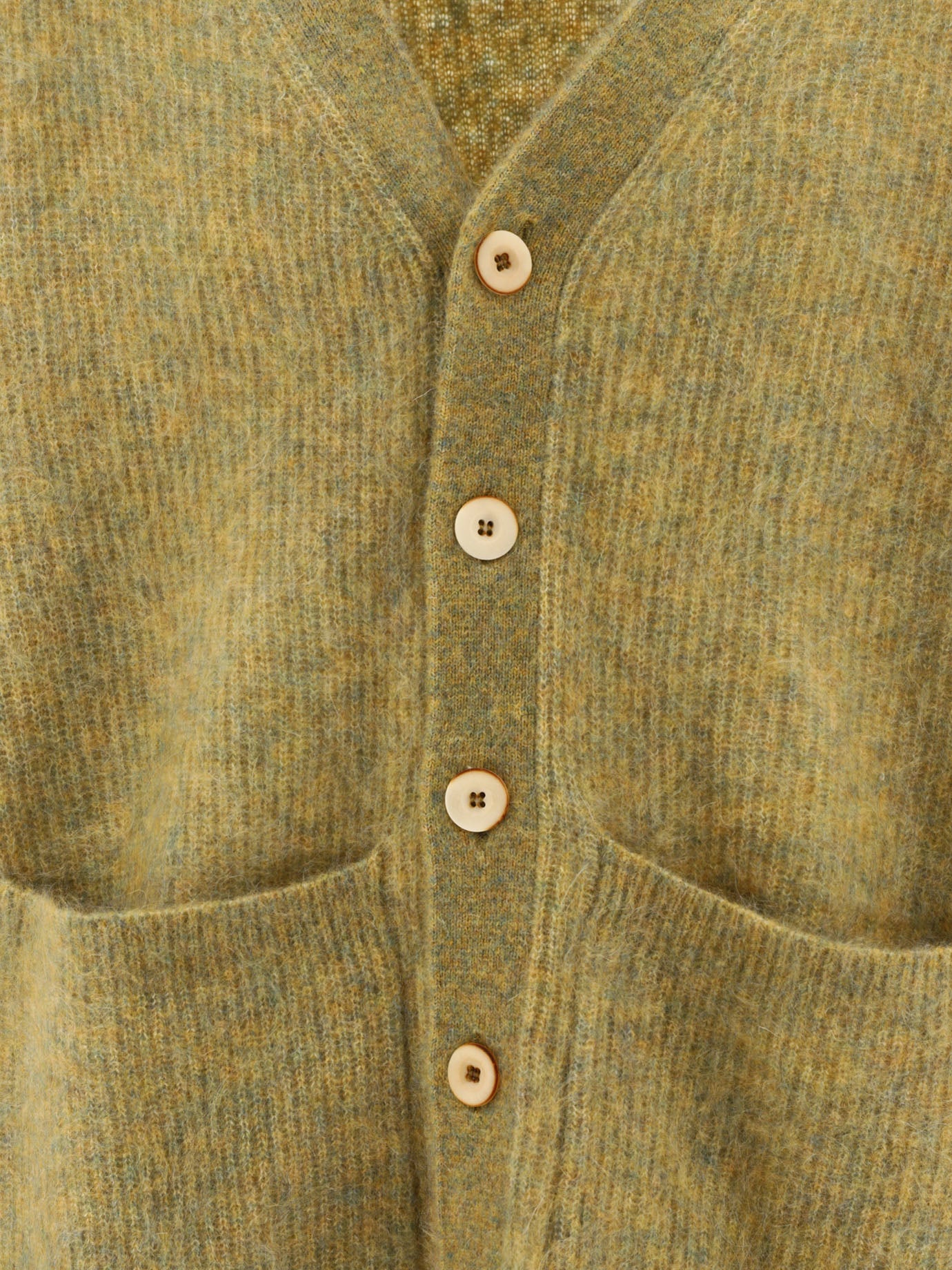 Cardigans 71% mohair 26% nylon 3% elastane  Green - Séfr Men | PDP | VIETTI Online Store | thumbnail_3