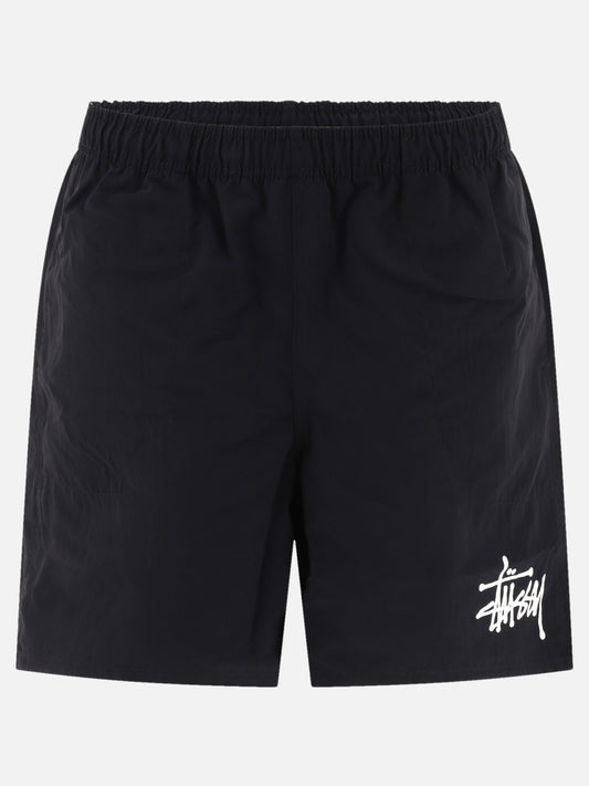 Stüssy "Big Basic" swim shorts Black