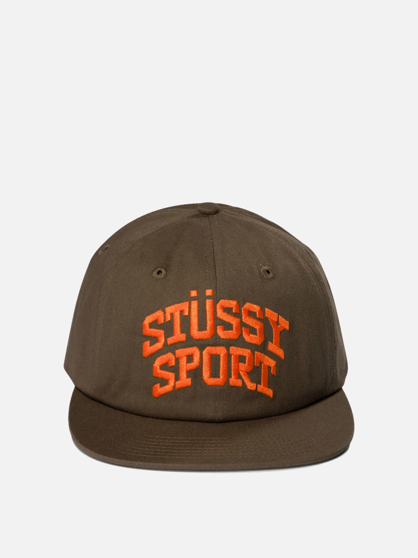 Stüssy "Mid-depth Sport Snapback" cap Brown