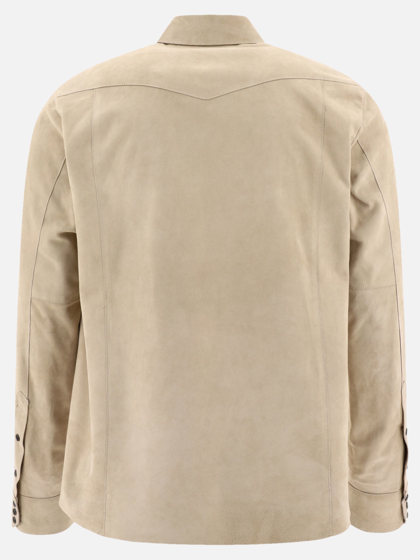 Giacche overshirt 100% leather  Beige - Tagliatore Uomo | PDP | VIETTI Online Store | Zoom-Modal_2
