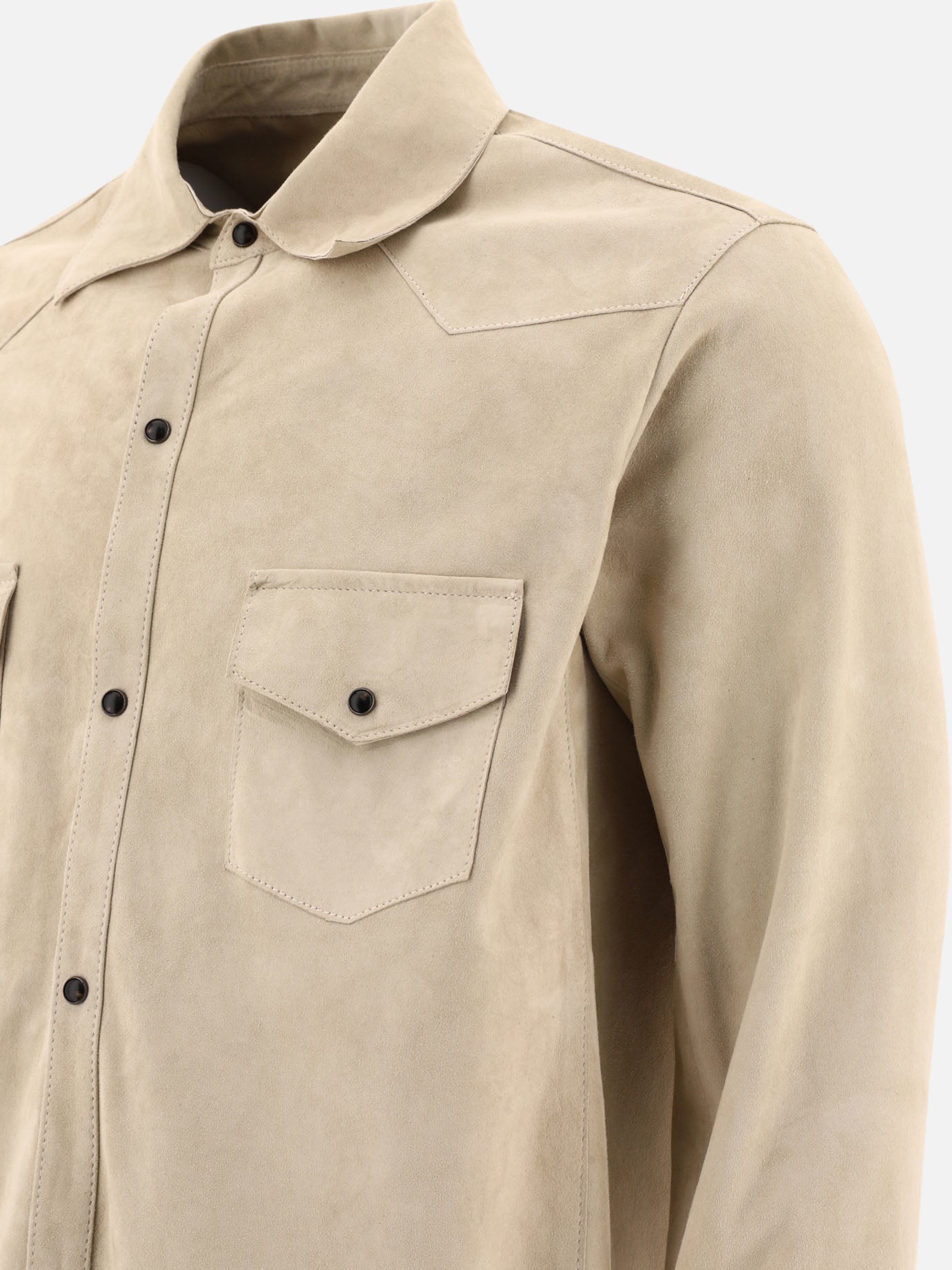 Giacche overshirt 100% leather  Beige - Tagliatore Uomo | PDP | VIETTI Online Store | thumbnail_4