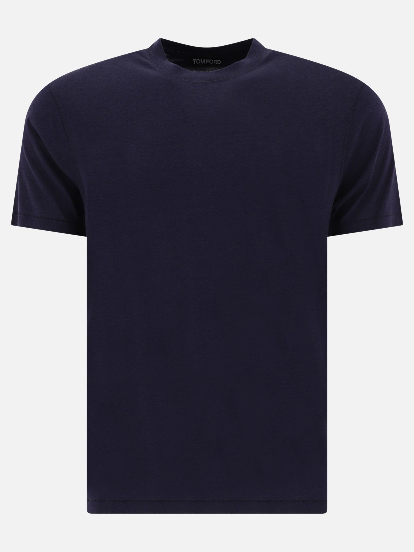 Crewneck t-shirts Solid colour  Blue - Tom Ford Men | PDP | VIETTI Online Store | Zoom-Modal
