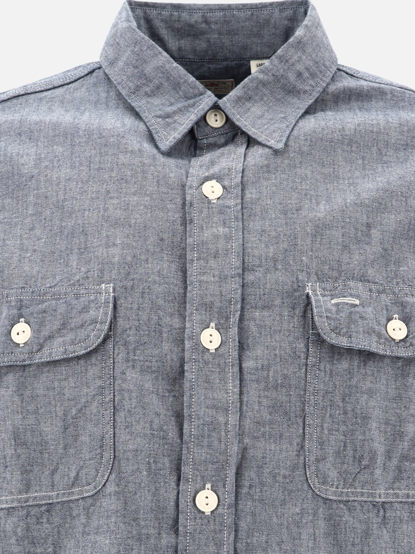 Sugar Cane Chambray shirt Blue