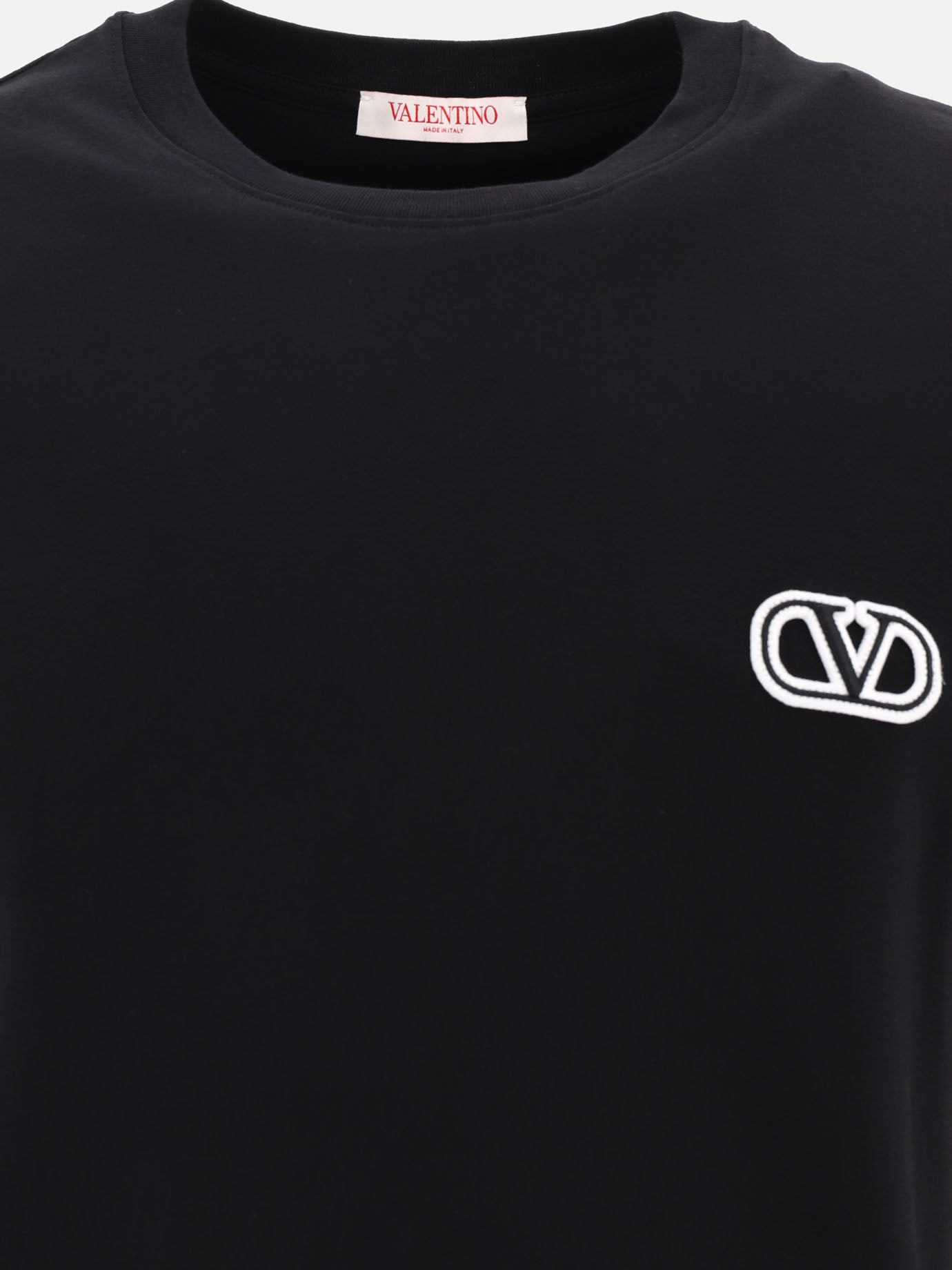 Crewneck t-shirts 100% cotton  Black - Valentino Men | PDP | VIETTI Online Store | thumbnail_3