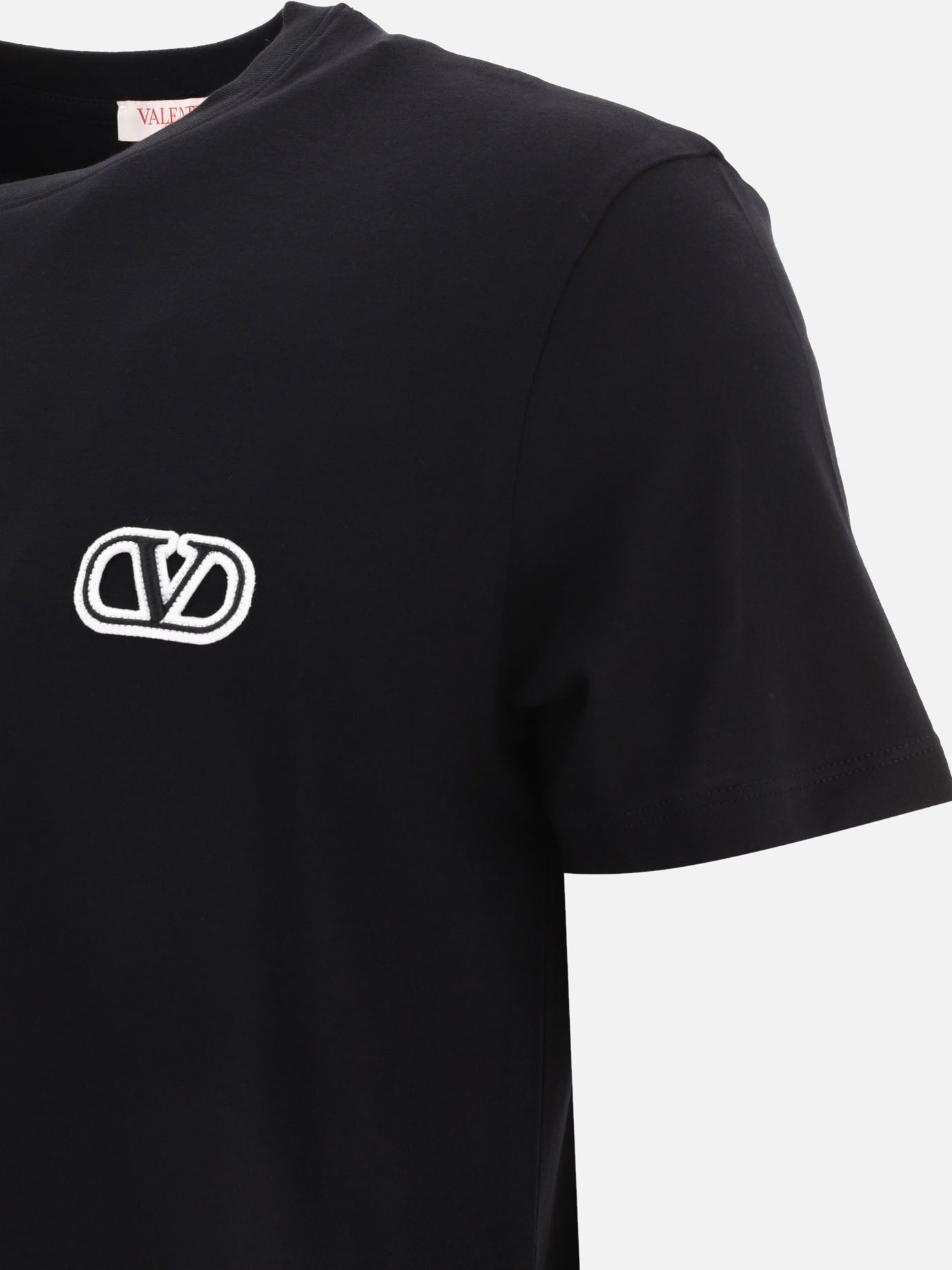 Crewneck t-shirts 100% cotton  Black - Valentino Men | PDP | VIETTI Online Store | Zoom-Modal_4
