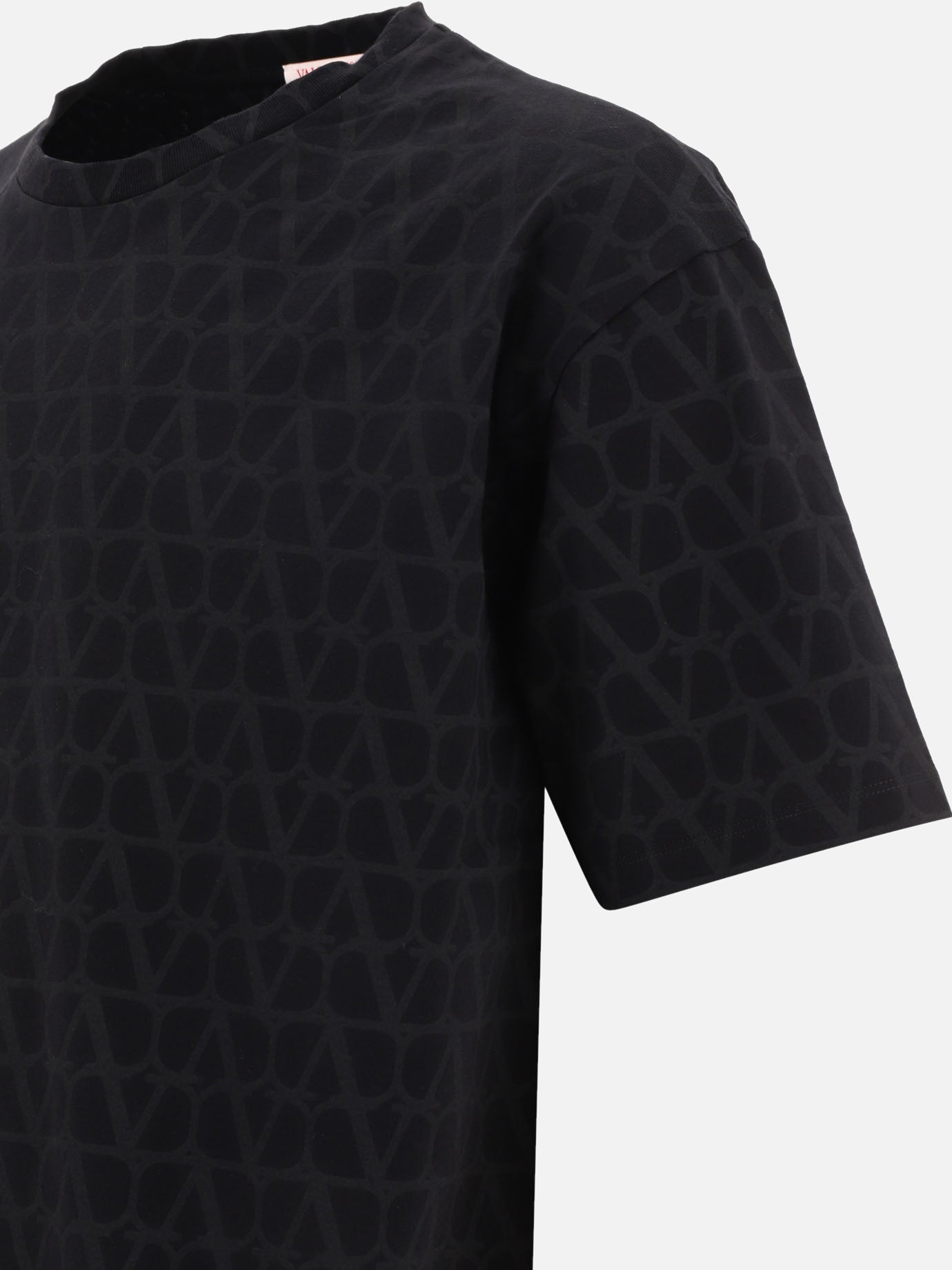 Crewneck t-shirts 100% cotton  Black - Valentino Men | PDP | VIETTI Online Store | thumbnail_4