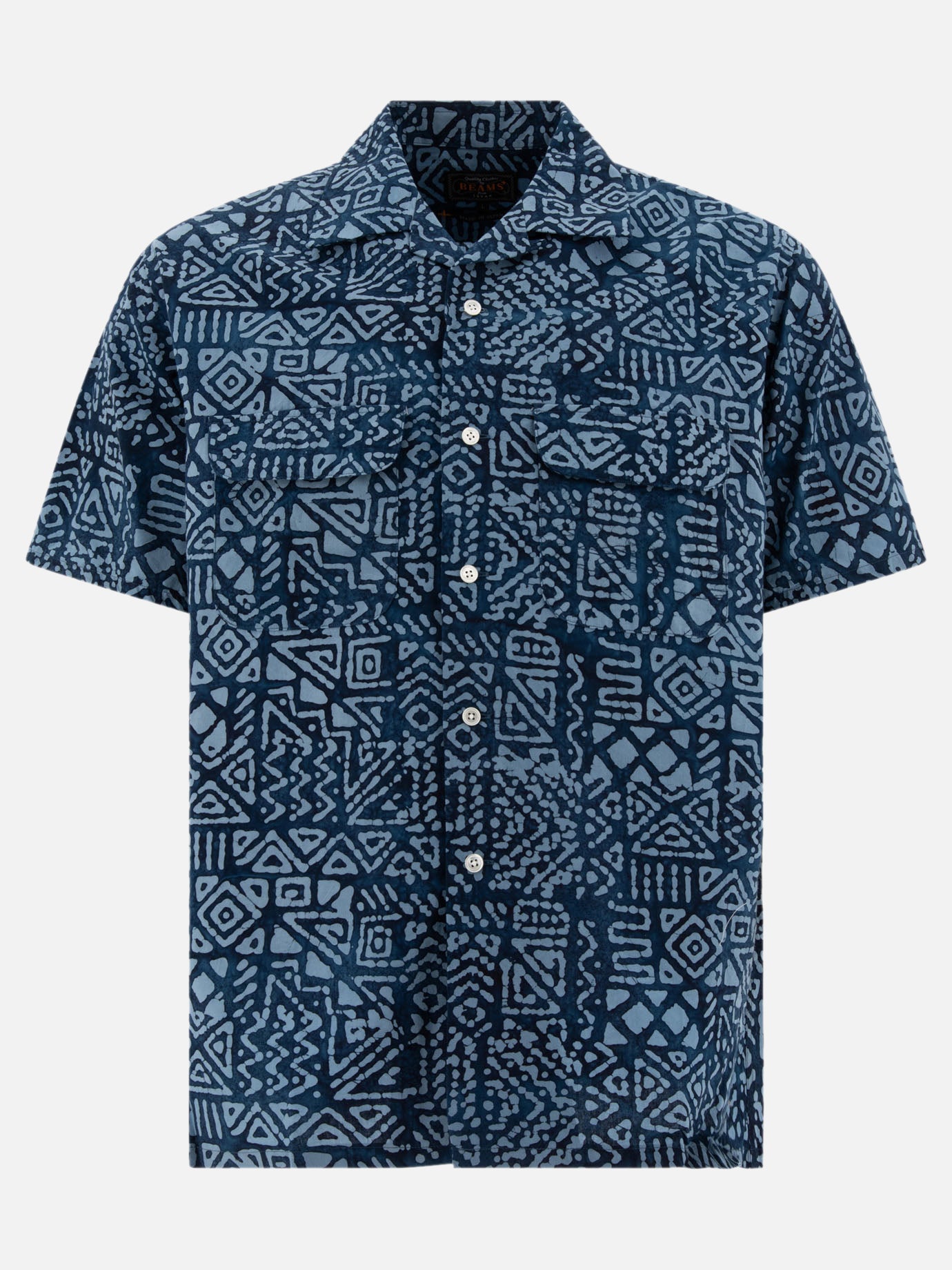 Beams Plus Printed shirt Blue