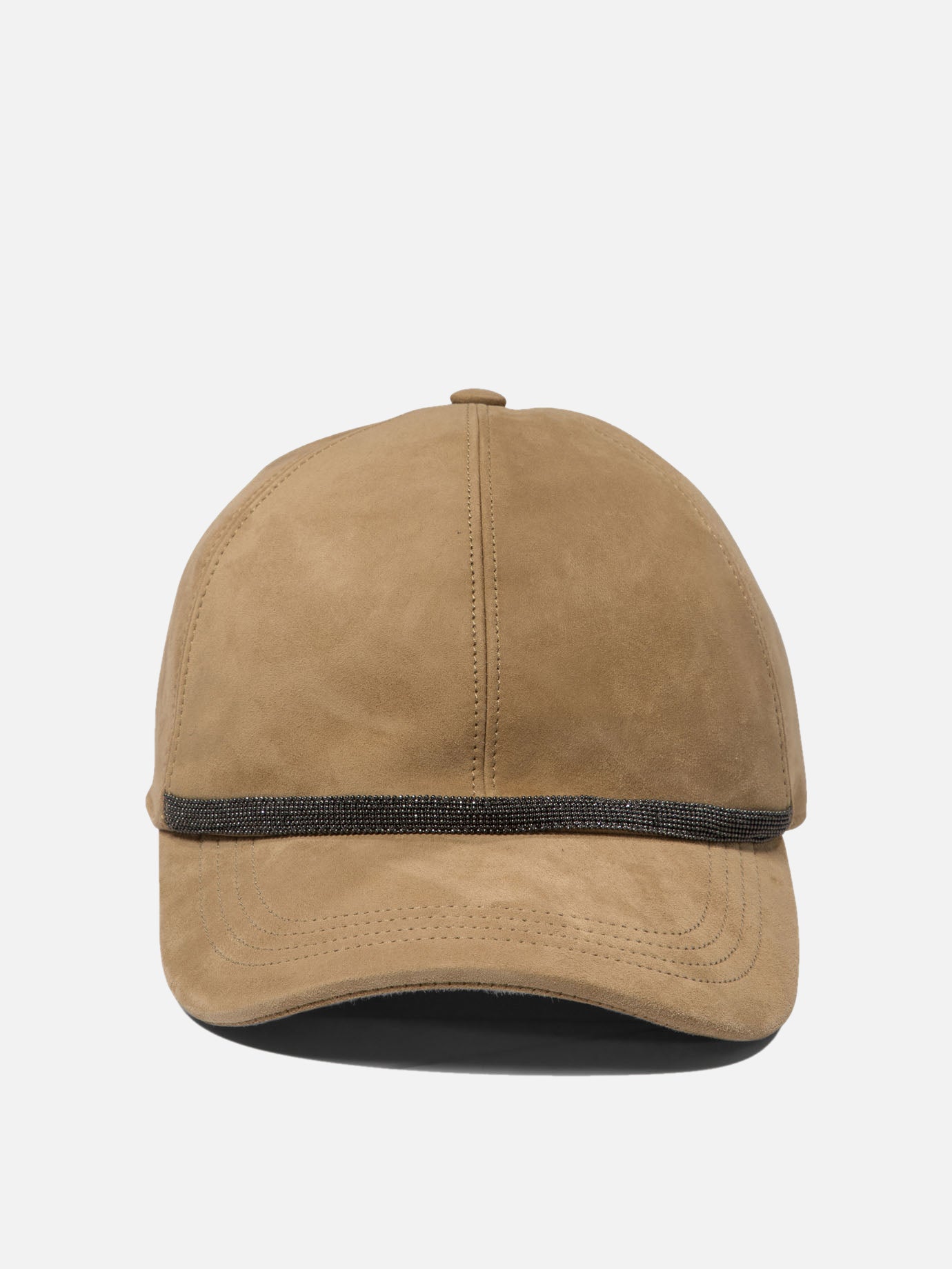 Cappello Baseball in camoscio con Shiny Trim