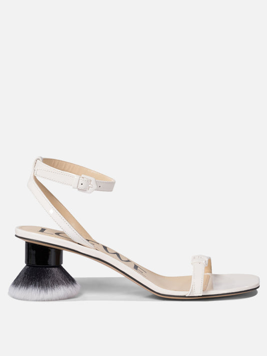 Loewe Sandalo con tacco "Petal Brush" 19349303_36 White 1