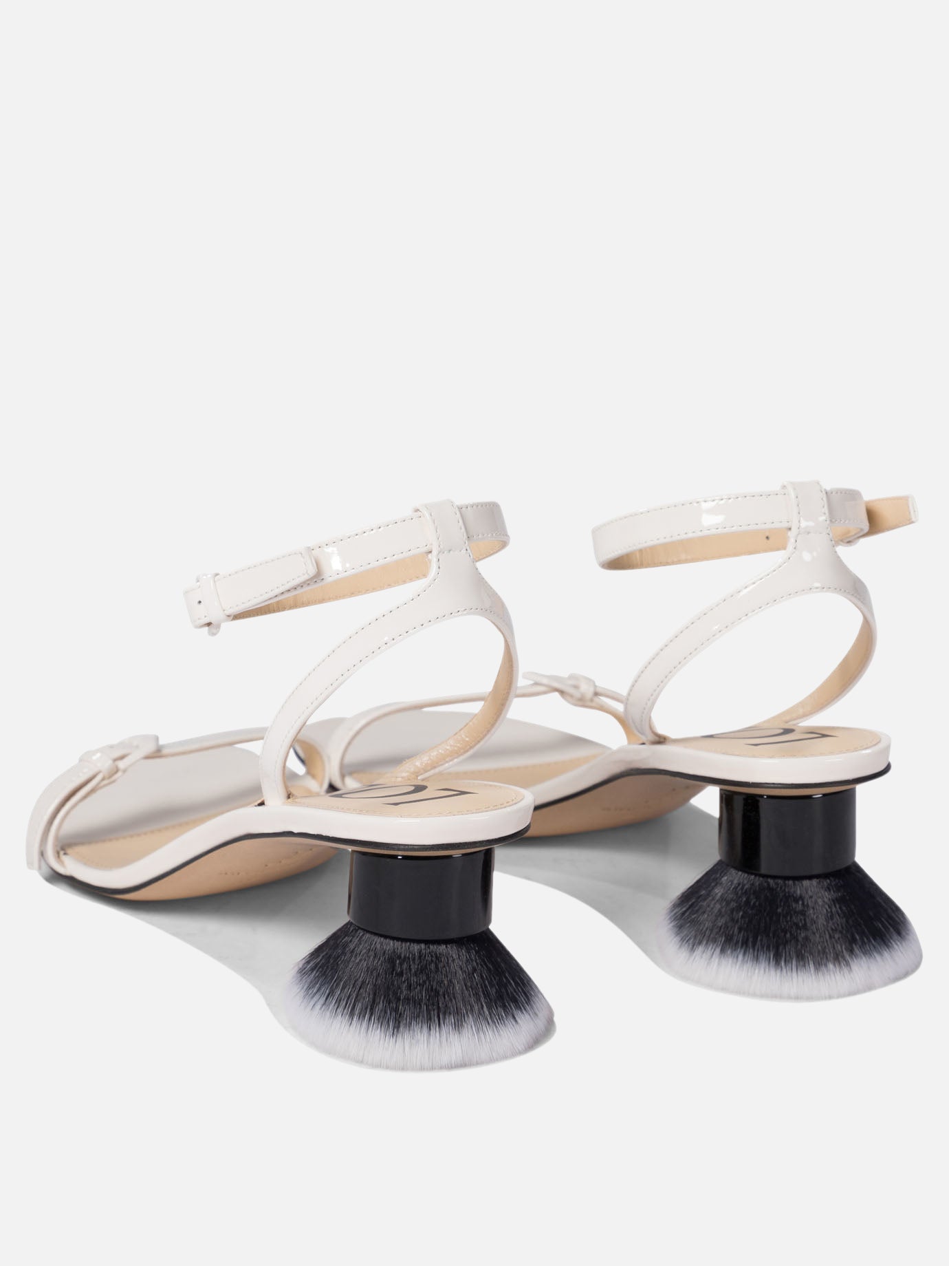 Loewe Sandalo con tacco &quot;Petal Brush&quot; 19349303_36 White thumbnail_4