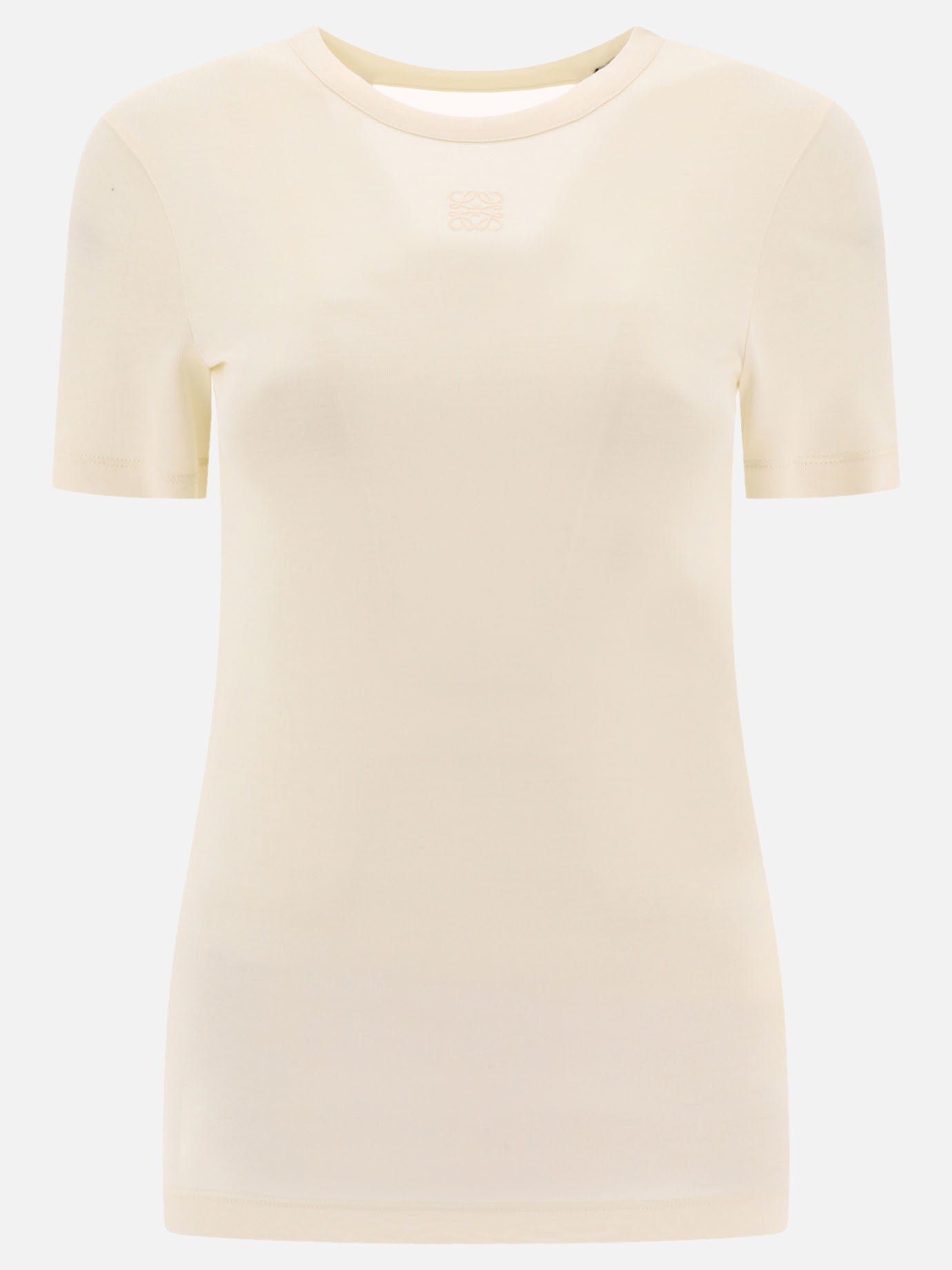 Loewe T-shirt in seta e viscosa 17810955_XS White thumbnail_1