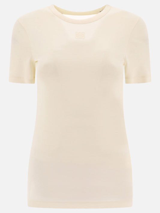 Loewe T-shirt in seta e viscosa 17810955_XS White 1