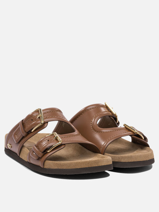 Sandali bassi 100% calf leather - 100% leather  Marrone - Valentino Garavani Donna | PDP | VIETTI Online Store | 2
