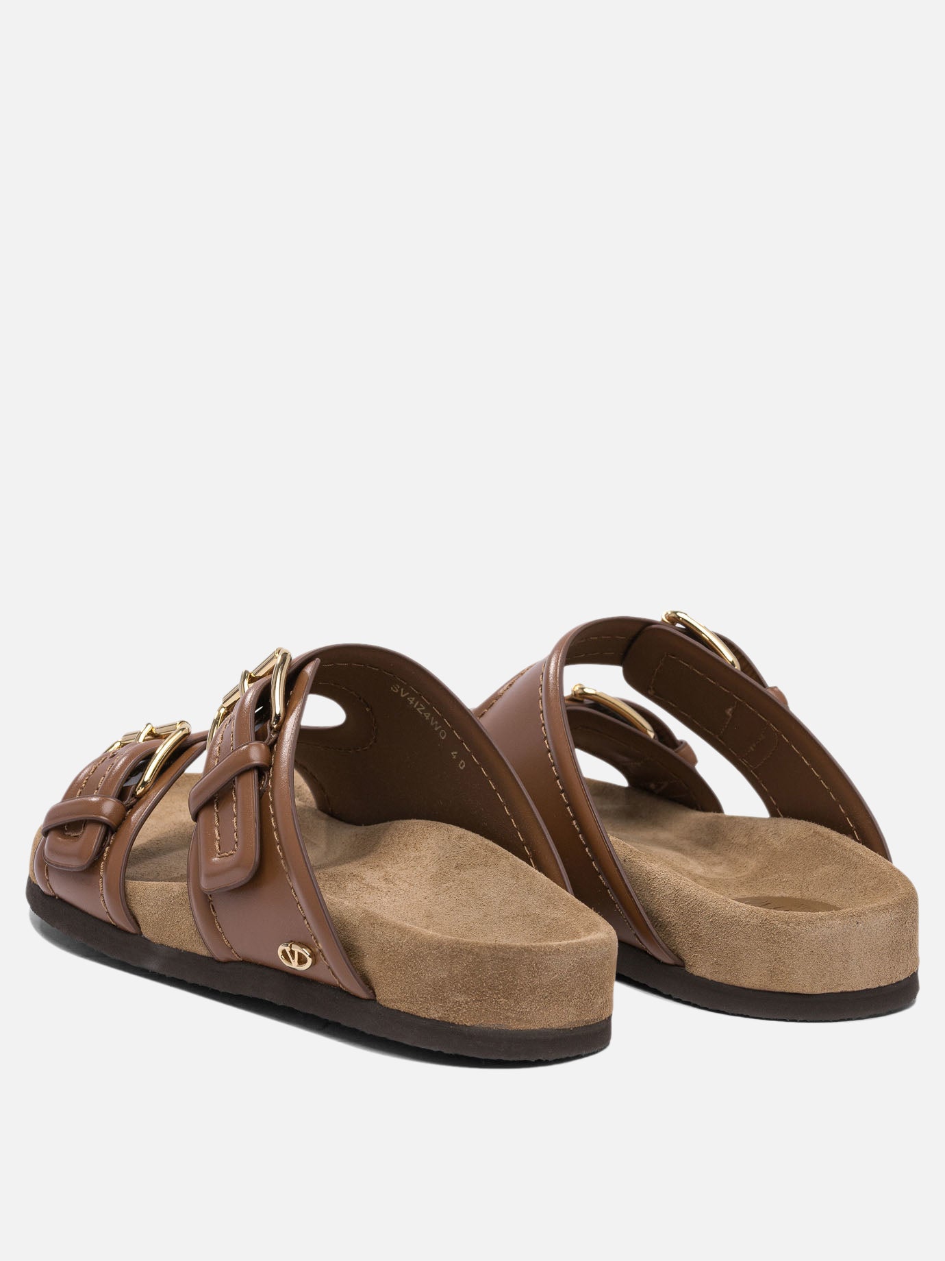 Flat sandals 100% calf leather - 100% leather  Brown - Valentino Garavani Women | PDP | VIETTI Online Store | Zoom-Modal_4
