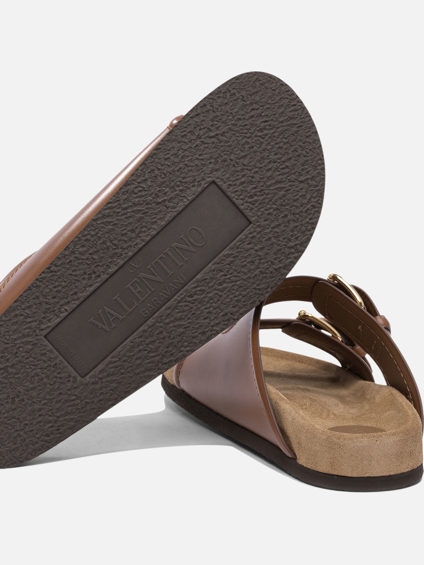 Flat sandals 100% calf leather - 100% leather  Brown - Valentino Garavani Women | PDP | VIETTI Online Store | Zoom-Modal_5
