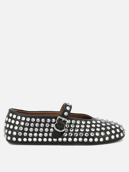 Alaïa Ballerine con strass 15620015_37 Black 1